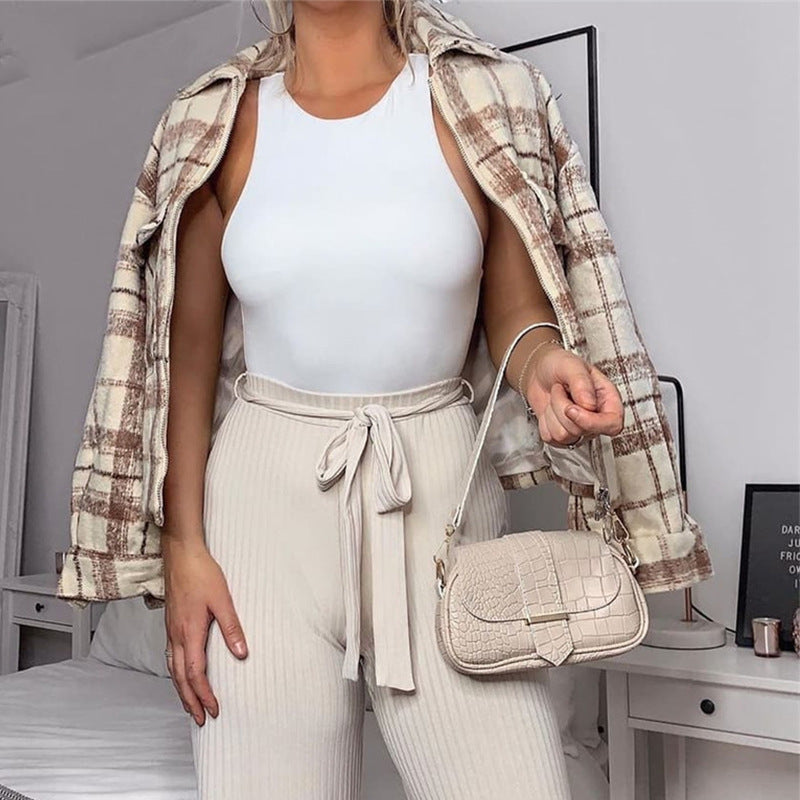 Modern Bodysuit för Dam – Elegant Street Fashion i Figurnära Design