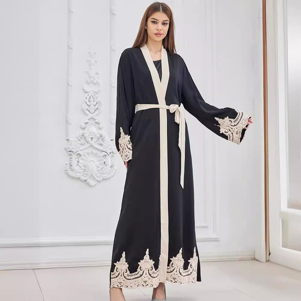 Broderad Kimono/Kofta Dam – Trendig Turkisk Stil i Casual Design, Kan Bäras som Klänning eller Cardigan