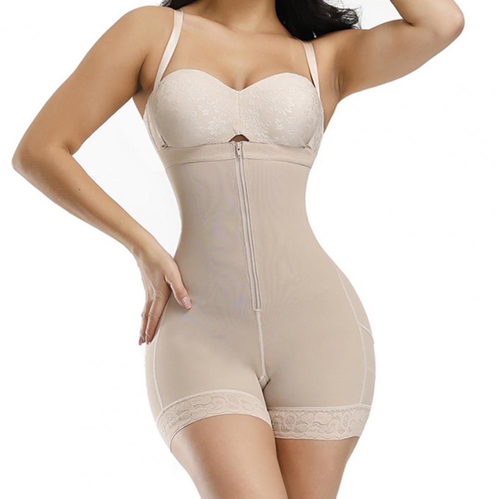 Shapewear bodysuit – nätmönstrad body shaper i stretchspets för dam