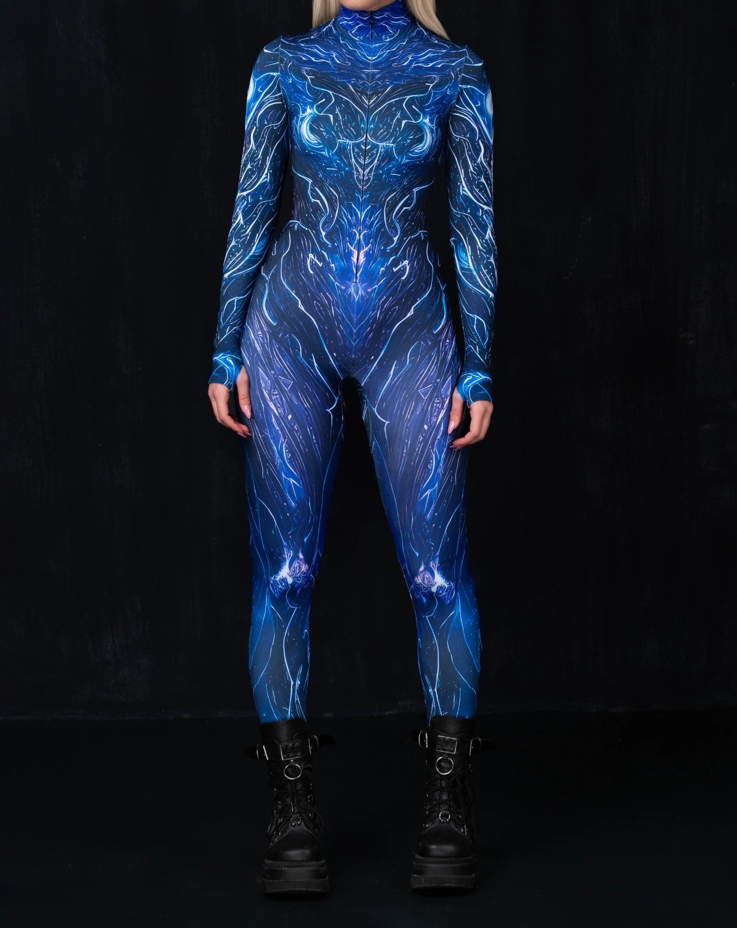 Halloween Jumpsuit för Dam – 3D Digital Print & Figurnära Design