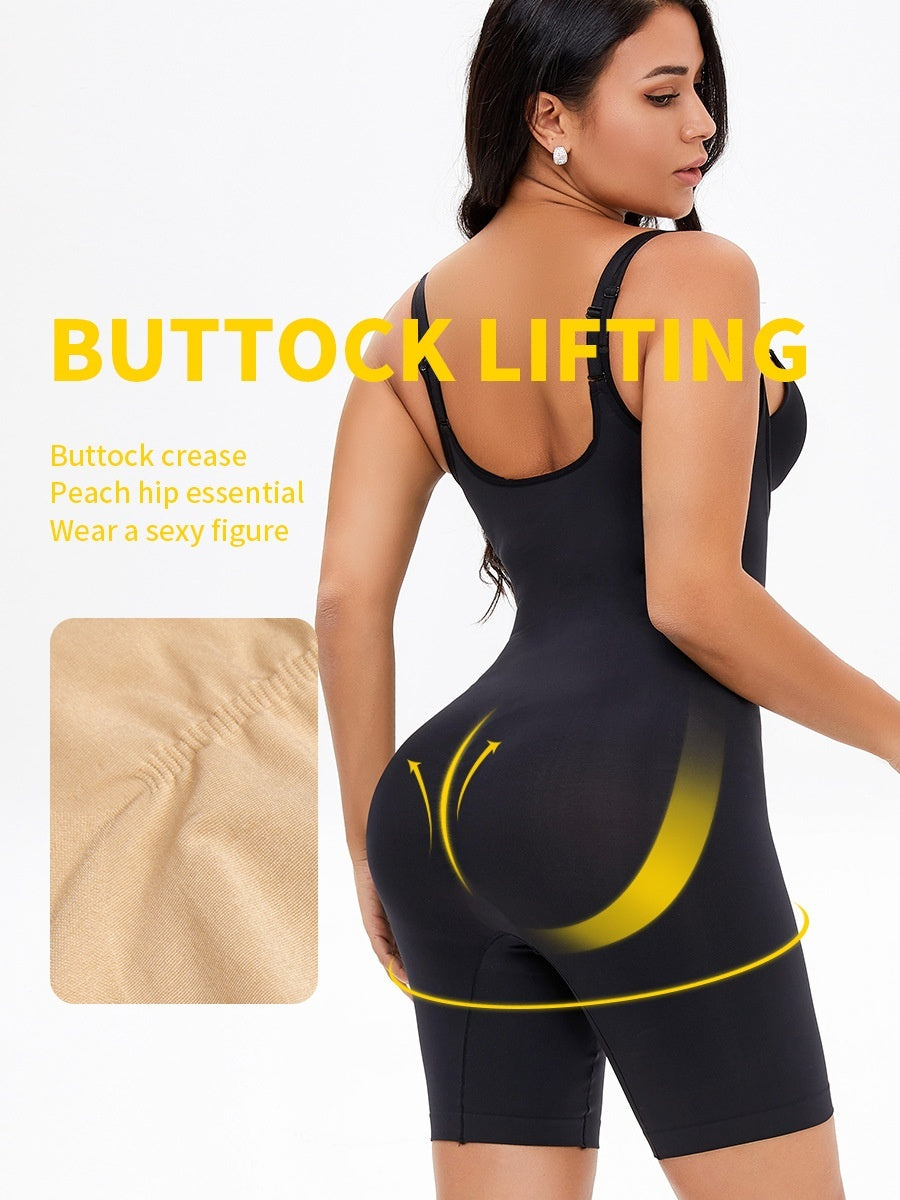 Shapewear Body Dam Plus Size – Sömlösa Kroppsformande Body med Midjeförstärkning, Magkontroll & Push-Up för Höfter