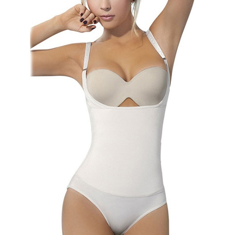 Jumpsuit för Dam – Ärmlös One Piece med Öppen Gren & Lyftande Höfteffekt