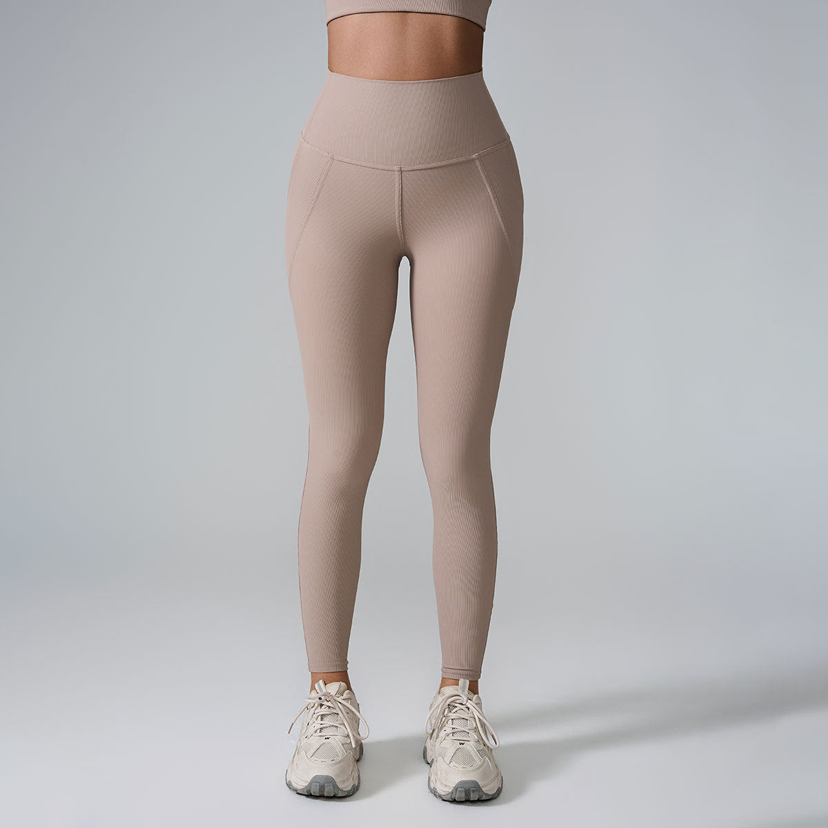 Skinny Byxor Dam – Högmidjade Tights med Push-Up & Peach Lift Effekt
