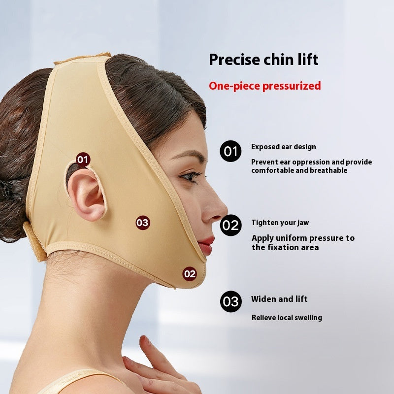 Ansiktsmask – V-formad Shaping Mask & Stöd efter Fettsugning