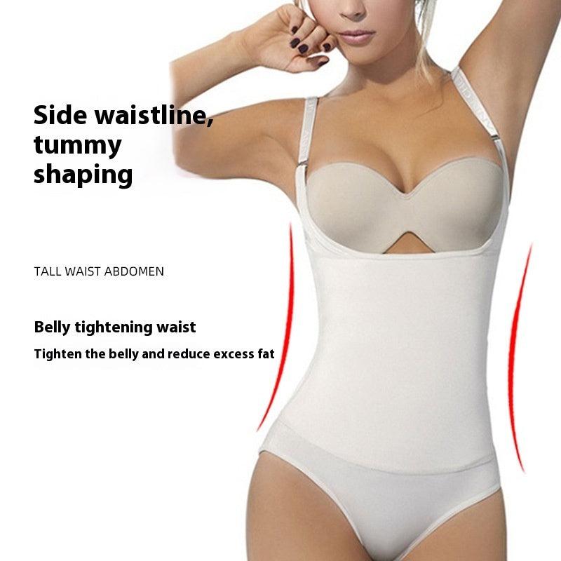 Jumpsuit för Dam – Ärmlös One Piece med Öppen Gren & Lyftande Höfteffekt