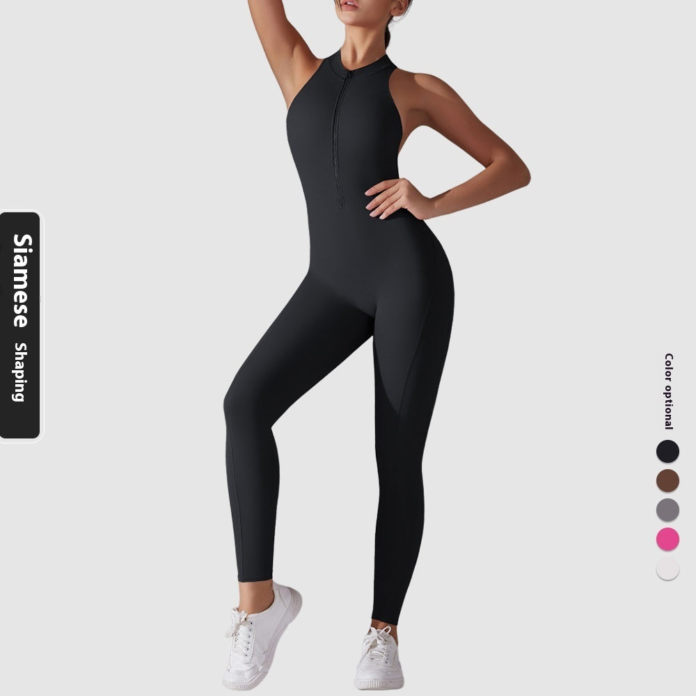 Träningsjumpsuit – Figurnära One-Piece i Högkvalitativ Stretch med Shaping Design