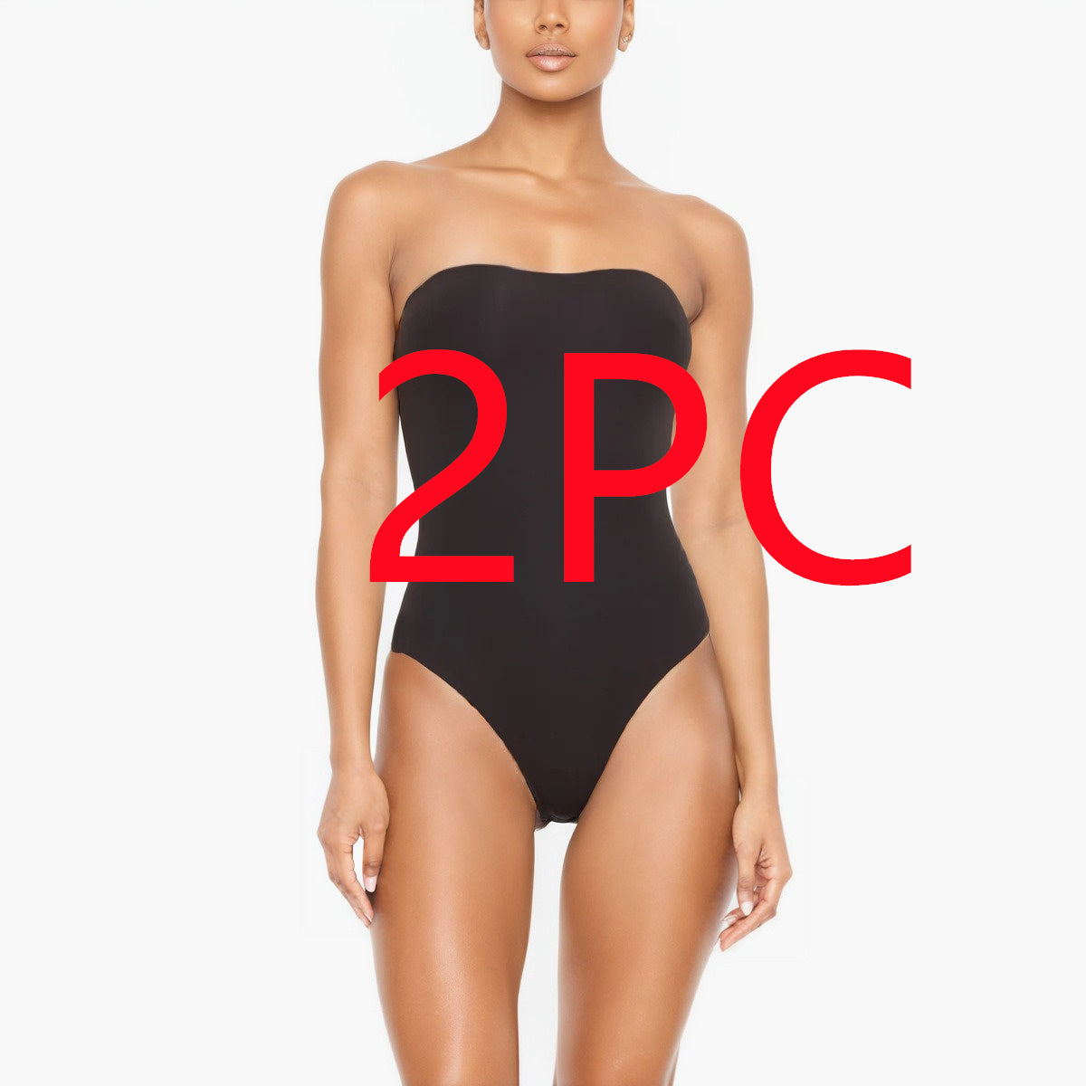 Shapewear Bodysuit för Dam – Slim Fit T-back med Magstöd & Höftlyft (2pack)