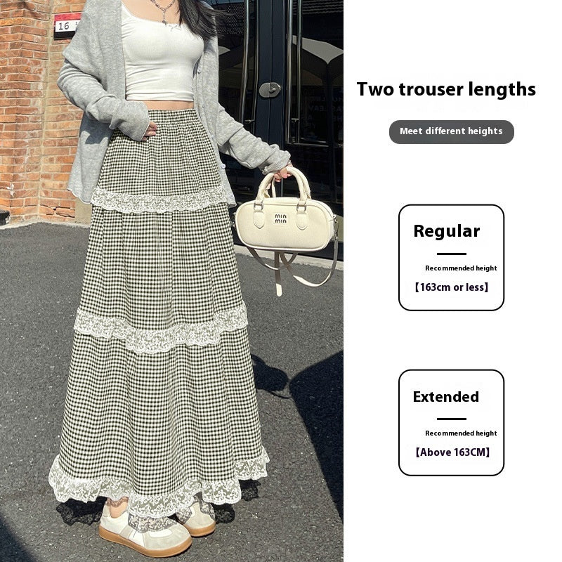 Kjol för Dam – Högmidjad A-linje i Halvlång Slimmande Design