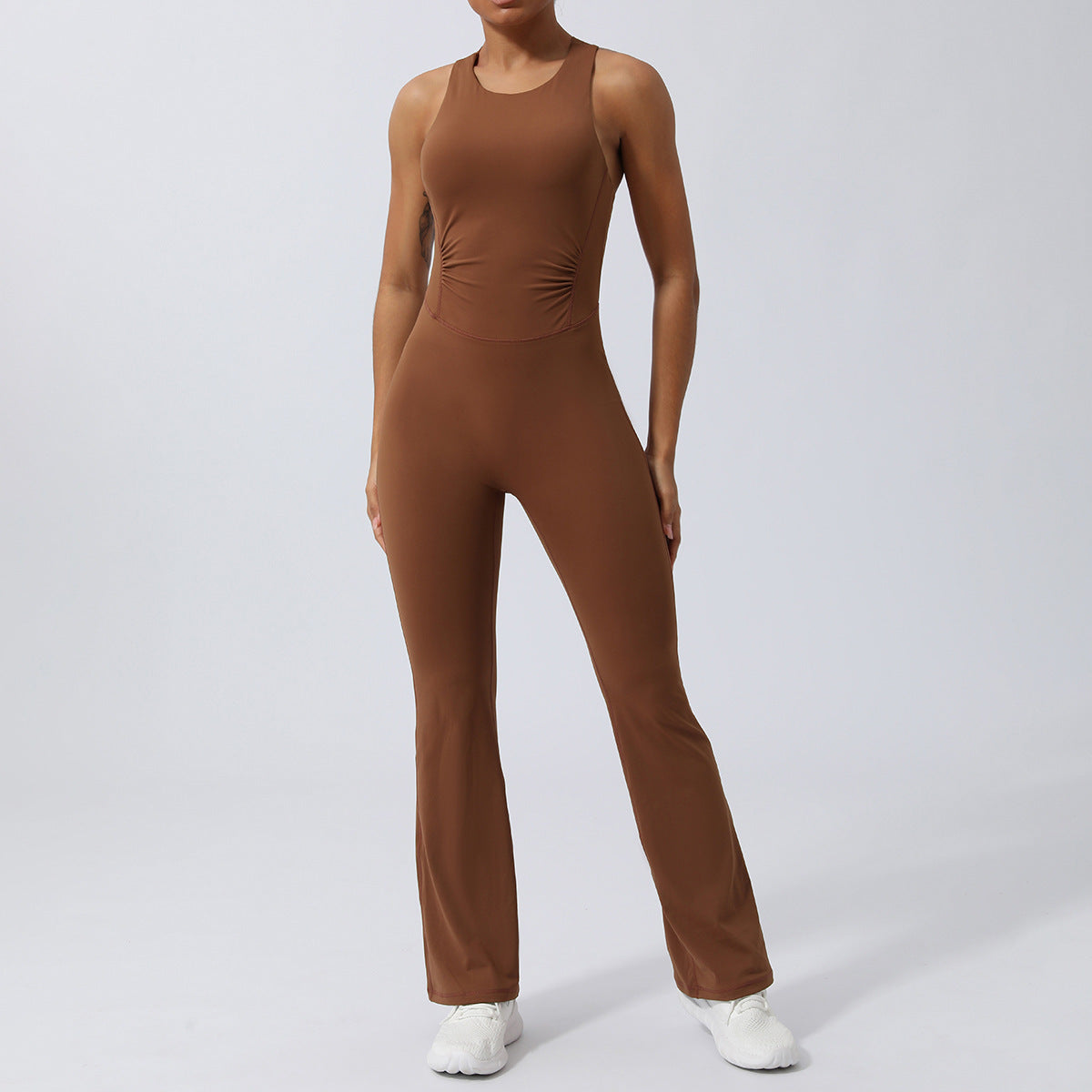 Sportig Träningsjumpsuit – Figurnära Yoga Outfit med Shaping & Bekväm Stretch