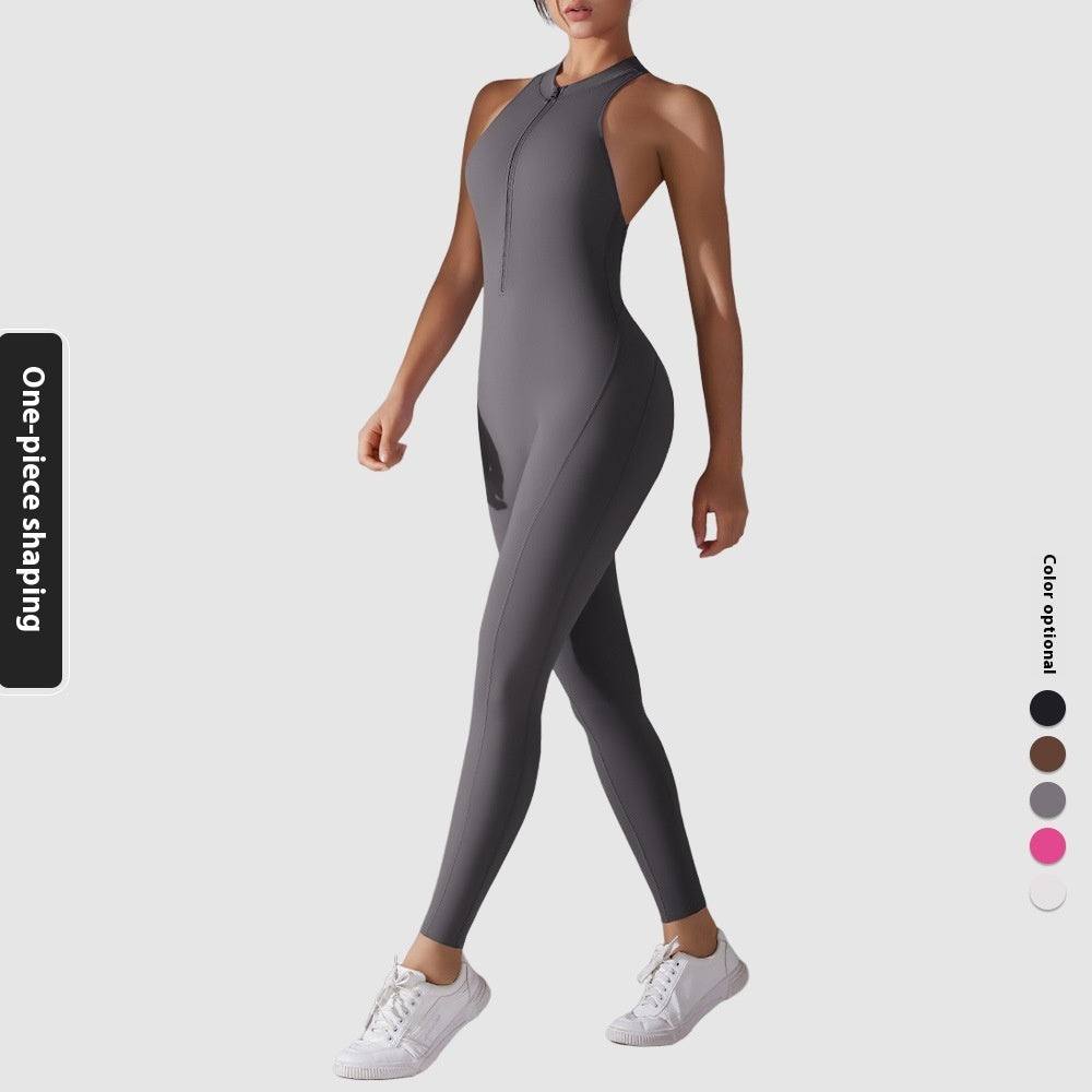 Träningsjumpsuit – Figurnära One-Piece i Högkvalitativ Stretch med Shaping Design