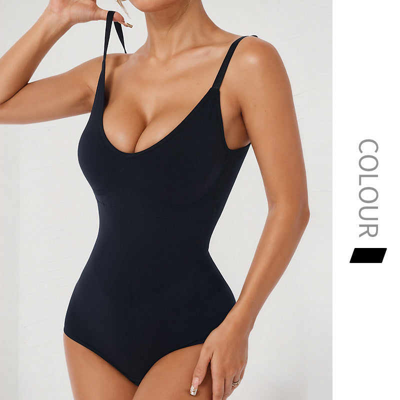 Sportig Bodysuit – Träningsdräkt för Yoga med Inbyggt Bröststöd & Pad