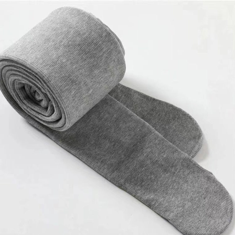 Tjocka Strumpbyxor för Dam – Bekväma Bomullsbyxor med Hög Midja & Randigt Mönster