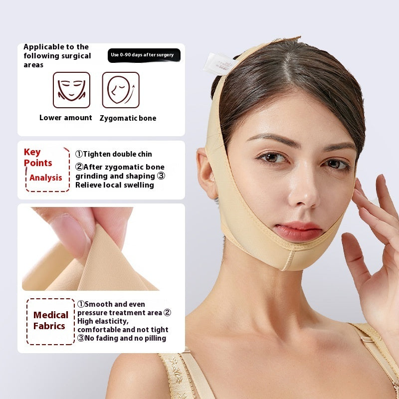 Ansiktsmask – V-formad Shaping Mask & Stöd efter Fettsugning