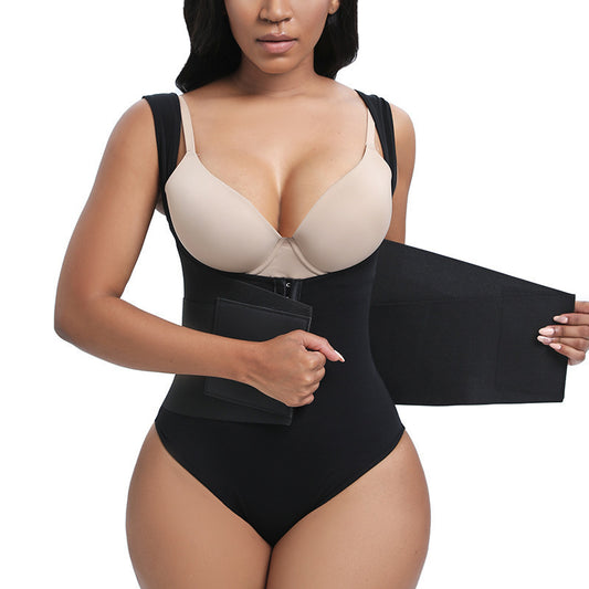 Träningskorsett dam – andningsbar shapewear med magstöd, hyskor & rumplyft