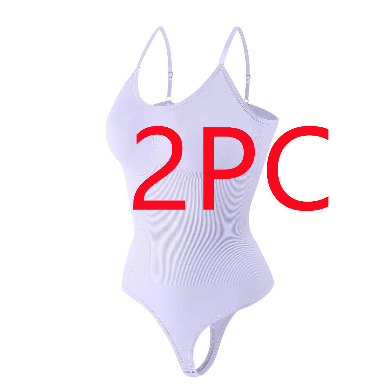 Shapewear Bodysuit för Dam – Slim Fit T-back med Magstöd & Höftlyft (2pack)