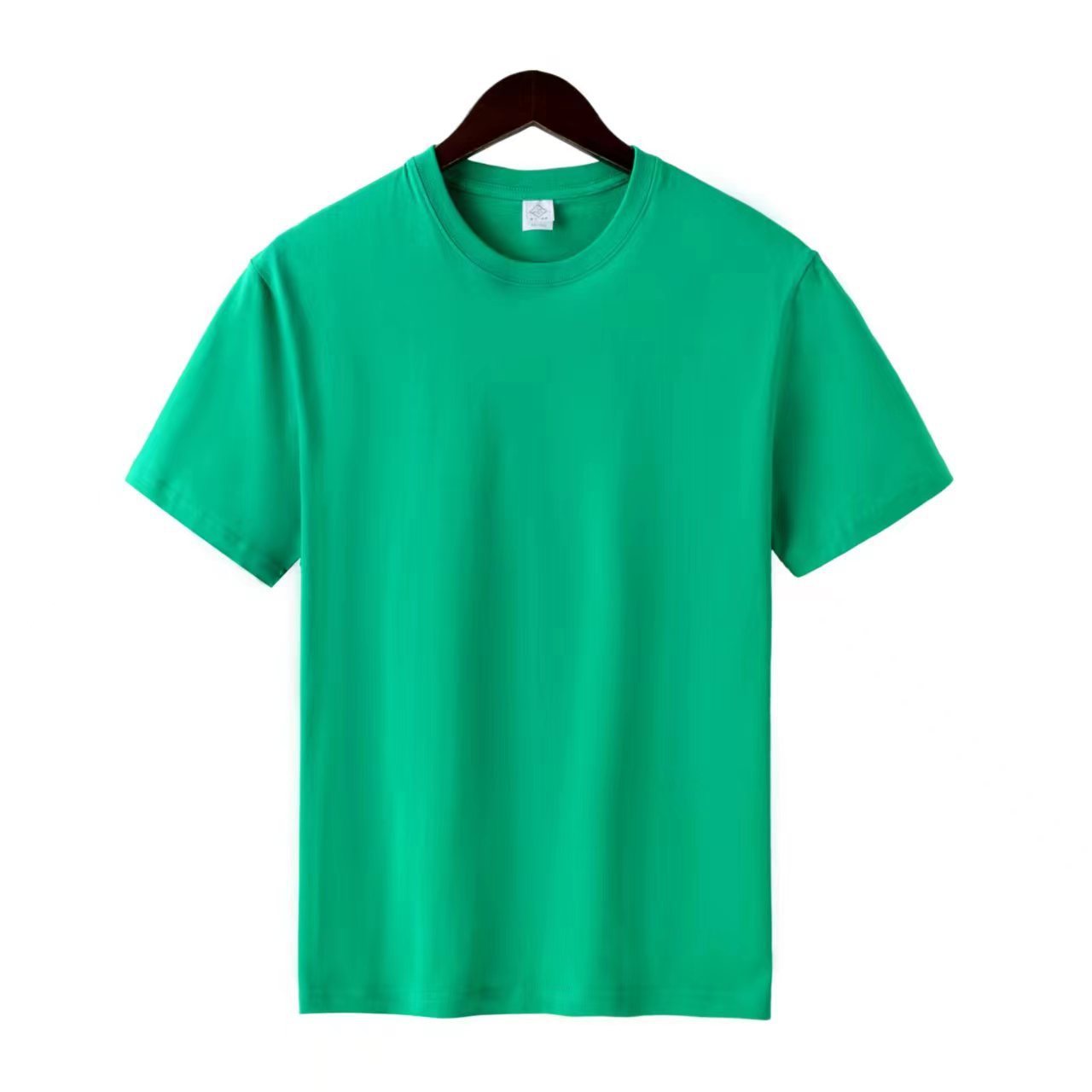 Dam T-shirt – mångsidig casual modell i bomull med halvlång ärm & rund hals