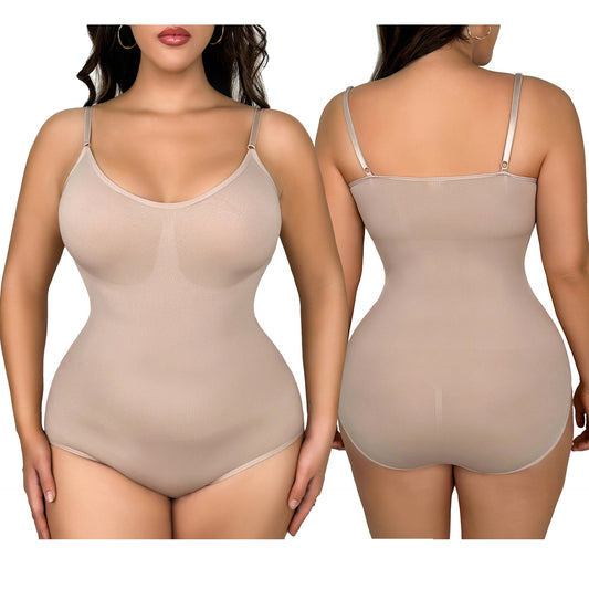 Sömlös Shapewear Bodysuit – Slimmande One-Piece med Magstöd & Höftlyft